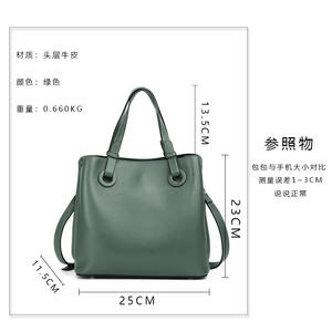 Fashionable Soft Leather Bucket <b>Purse</b> 2025 New <b>Large</b> Capacity Women is Shoulder Handheld Bag - Product Image 2