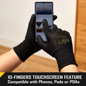 Gants <span class=keywords><strong>de</strong></span> <span class=keywords><strong>travail</strong></span> <span class=keywords><strong>de</strong></span> sécurité A3 résistants aux coupures et à l'huile, compatibles écrans tactiles, avec manchette tricotée en nitrile antidérapante, pour la pêche et le <span class=keywords><strong>travail</strong></span> du verre - Product Image 2