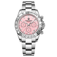 Jam Tangan Pria Otomatis Mewah Merek Asli Produsen OEM Multifungsi Kronograf Quartz