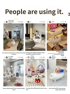 Mobiletto Contenitore Moderno in Plastica per la Casa, Tavolino <span class=keywords><strong>da</strong></span> Caffè con Design a Maialino Carino per Bambini - Product Image 4