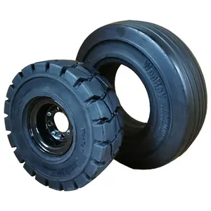优质轮胎制造商在中国用于机场拖车的实心橡胶轮胎4.00-8