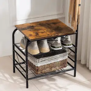 Wooden Narrow Enterway Shoe Racks Stand Optional Cabinet Shoe Cabinet Furniture Mult Shelf Manufacturer Wood Shoes Storage Bench