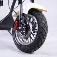 Nouveau Modèle Scooter Électrique Puissant à Batterie Lithium 2000W 3000W, Moto Électrique Chopper Citycoco pour Adultes