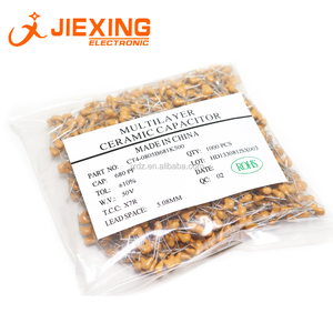 Condensador <span class=keywords><strong>de</strong></span> cerámica multicapa, <span class=keywords><strong>100NF</strong></span> 50V 0,1 UF 104 X7R 10% 2,54mm, pin pitch 0805 MLCC DIP - Product Image 5