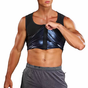 Gilet sportivo per il Fitness da uomo con cerniera corsetto per il corpo della casa <span class=keywords><strong>tuta</strong></span> <span class=keywords><strong>dimagrante</strong></span> per la <span class=keywords><strong>Sauna</strong></span> all'ingrosso - Product Image 1