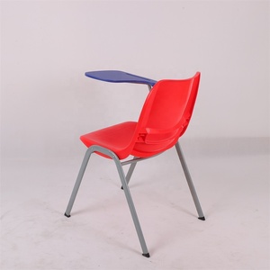 Marco de metal, muebles para adultos, Aula universitaria, tableta, brazo, silla escolar, silla de entrenamiento de plástico duro con reposabrazos para escribir - Product Image 2