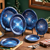 Assiettes en carton jetables Basics Everyday, 8,62 pouces, 100 unités