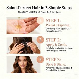 Penjualan Terbaik susu Oat Vegan organik pelembap minyak rambut sehari-hari nutrisi perawatan rambut keriting kering kulit kepala menenangkan gatal - Product Image 4