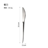 LFS Offre Spéciale 6pcs Set de couverts Sliver Fashion and Modern Design Set de vaisselle en acier inoxydable pour la maison Hôtel cuillère de table