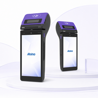 Machine de paiement mobile Aisino Free SDK Android 10 Qr NFC EDC, écran 5,5 pouces, 4G WiFi BLE, système POS Android portable