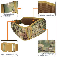 Ceinture tactique rembourrée multifonctionnelle de haute qualité, respirante, avec poches et compartiments, pour la chasse et la sécurité