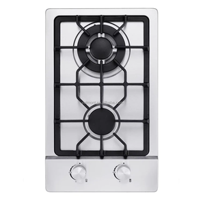 Cuisinière à <span class=keywords><strong>gaz</strong></span> <span class=keywords><strong>encastrable</strong></span> quatre brûleurs en acier inoxydable <span class=keywords><strong>Domino</strong></span> avec allumage électronique, protection anti-extinction et classe d'efficacité énergétique - Product Image 3