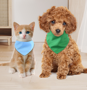 Bandana per Cani Personalizzata in Tinta Unita, Sciarpa Triangolare in Cotone con Motivo Stampato, Accessori per Animali Domestici - Product Image 6