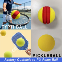Direktverkauf ab Werk: PU-Schwamm-Pickleball, 89 mm, elastischer Ball, 80 mm, 74 mm, geräuscharmer Schwamm-Pickleball, professioneller Trainingsball
