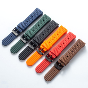 Correa de Reloj Deportiva Tropical de Silicona para Relojes <span class=keywords><strong>007</strong></span> <span class=keywords><strong>James</strong></span>, Correas de Reloj de TPU, Pulsera Deportiva de 20mm 22mm para Relojes de Buceo - Product Image 6