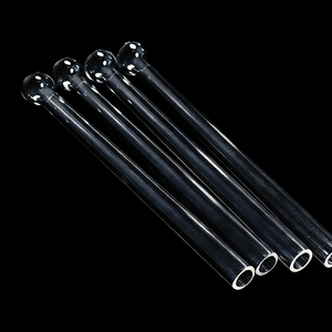 หลอดแก้วควอตซ์ทนความร้อนสูงแบบกำหนดเองพร้อมลูกบอลเป่าลมสำหรับการทดสอบในห้องปฏิบัติการวิเคราะห์ BET - Product Image 1