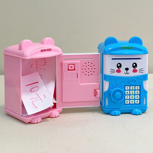 Plastic <strong>Mini</strong> ATM Piggy Bank Money Saving Box Counter Safe Box Coin Bank for Kids Pretend <strong>Play</strong> Preschool Educational Toys - Product Image 3