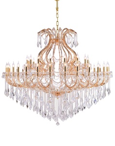 Lampe personnalisée pour foyer d'hôtel <span class=keywords><strong>Lustre</strong></span> Maria Theresa <span class=keywords><strong>Lustre</strong></span> Lustres en cristal vintage Suspension 48 lumières <span class=keywords><strong>Chrome</strong></span> - Product Image 2