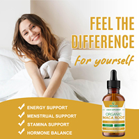 Gouttes liquides de racine de maca biologique, Ashwagandha, multivitamines, équilibre hormonal, libido, énergie, endurance, compléments alimentaires à base de plantes pour adultes