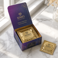 Boîte d'emballage personnalisée pour préservatifs, boîte rigide de luxe pour envoi postal aérien avec logo en feuille d'or, boîtes d'emballage en gros