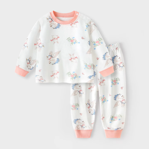 Conjunto de Ropa Interior de Algodón Puro con Dibujos Animados para Niños y Niñas, Pijamas Cálidos para Bebés y Niños Pequeños - Product Image 5