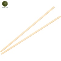 Baguettes jetables en bambou Moso, traditionnelles, emballées dans du papier vert imprimé, écologiques et biodégradables, pour la restauration, le camping, la vente en gros, OEM