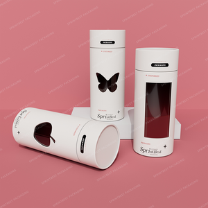 Tùy Chỉnh Sang Trọng Hộp Quà Tặng Giấy Bao Bì Đồ Lót Ống Các Tông Hộp Xi Lanh T Áo Sơ Mi Hộp Giấy Với Rõ Ràng PVC Cửa Sổ - Product Image 6