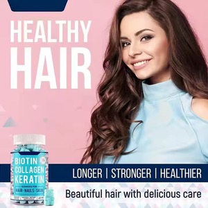 Gummies véganes à la biotine en marque blanche pour adultes - Soutien beauté sans gluten pour les cheveux, la peau et les ongles (60 unités) - Product Image 3