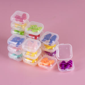 Protection auditive, bouchons d'oreilles en silicone réutilisables avec étui, <span class=keywords><strong>anti</strong></span>-<span class=keywords><strong>bruit</strong></span> - Product Image 6