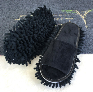 OEM/OEM Chaussons de nettoyage en microfibre détachables et lavables pour femmes et hommes, pour le nettoyage des sols de la maison et de la cuisine - Product Image 3