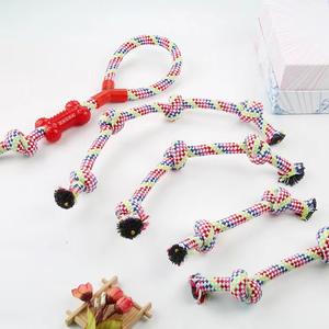 छोटे मध्यम बड़े कुत्तों के लिए टिकाऊ पर्यावरण अनुकूल कपास रस्सी पालतू खिलौना - Product Image 3