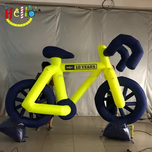 Iklan besar tiup Sepeda Model promosi kuning sepeda tiup