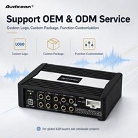Fournisseur d'amplificateurs DSP de classe D 4 entrées 8 sorties pour les magasins et les installateurs d'audio automobile, usine professionnelle
