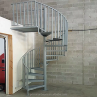 CBMMart Escalier en bois écologique en colimaçon et en arc avec marches antidérapantes pour maisons durables