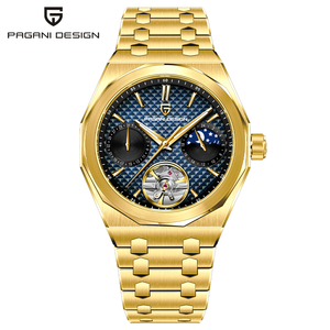 นาฬิกาข้อมือผู้ชาย PAGANI DESIGN รุ่น PD-YS036 หรูหรา ระบบออโตเมติก หน้าปัดแสดงข้างขึ้นข้างแรม กระจกแซฟไฟร์คุณภาพสูง ตัวเรือนสแตนเลสสตีล เหมาะสำหรับนักธุรกิจ - Product Image 1