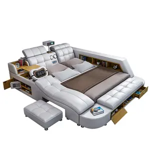 Venta al por mayor litera cama grande-Cama de música con USB, tamaño estándar de fábrica, calidad, lujo, muebles de dormitorio