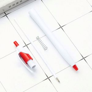 Custom Logo Retractable Ballpoint Pens - Thin Promotional Advertising Pens with <b>Clip</b>, Bulk Gift Pens for Business - Product Image 4