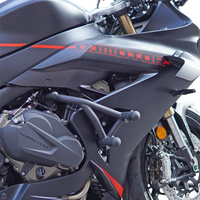 Nouvelles barres anti-chute à ressort en acier carbone épais TORST pour moto modifiée Qianjiang QJ Sai / SRK 600RS