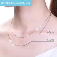Dropshipping Collier tendance en argent 925 Ensemble de colliers en argent sterling plaqué or Collier à chaîne Bijoux personnalisés pour femmes