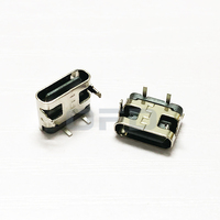 8.95mm 2Pin 3A Bend Plug Type-C Connecteur USB PCB Mount Type-C USB Femelle Socket Connecteur 2Pin Type-C Connecteur