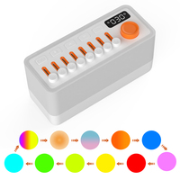 Machine à sons rechargeable avec veilleuse RGB et haut-parleur sans fil, aide au sommeil portable à bruit blanc pour chambre, maison et bureau