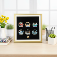 Boîte à Ombres en Bois pour Pièces de Collection, Badges, Médailles, Épingles, Cadre en Verre, Décoration Murale