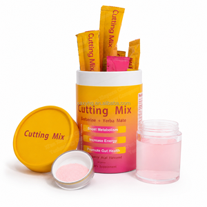 Cutting Drink Mix Berberina Yerba <span class=keywords><strong>Mate</strong></span> 5-HTP Cromo Magnesio FOS GLP-1 Soporte Metabólico Fresa Açaí 30 Sobres OEM ODM - Product Image 1
