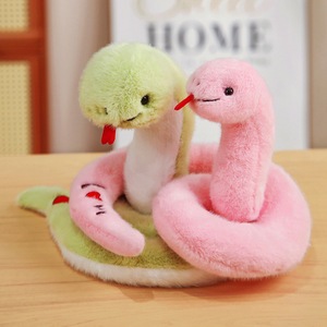 2025 anno del <span class=keywords><strong>serpente</strong></span> coupé Super morbido cartone animato <span class=keywords><strong>serpente</strong></span> peluche nuovo arrivo decorazione della casa con fodera in rete fodera in rete - Product Image 2
