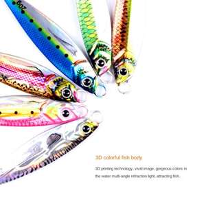 Señuelo de plantilla de Pesca, Señuelos de aguas profundas, impresora 3D, señuelos artificiales de lanzamiento lento Jigging para atún, mero, diente de perro, lubina, salmón - Product Image 5