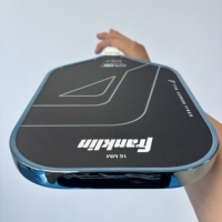 Vente en gros de C45 certifiés pour les tournois USAP-A °   Raquette de pickleball DYNASTY 16 mm avec noyau en mousse, forme allongée, bleue