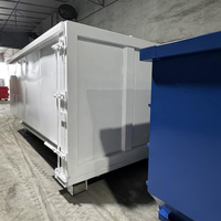 Autbound Heavy Duty Q235 Steel Construction Déchets Roll off Dumpster avec Surface de pulvérisation de peinture Capacité de 1200kg Garantie 1 an