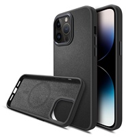 Étuis de téléphone avec anneau en métal bouton marque de luxe de mode étui de téléphone portable en cuir véritable pour Apple iPhone 12 13 14 Pro Max mini