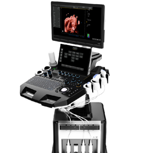 Échographe Doppler Couleur sur Chariot Dawei DW-T30 avec Double Écran 21,5 et 13,3 Pouces pour Usage Clinique Hospitalier Humain - Product Image 1