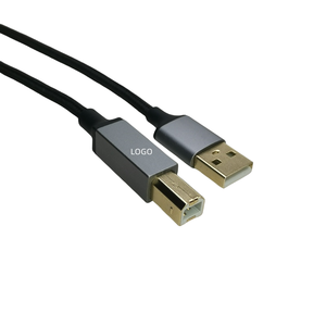 Câble <span class=keywords><strong>USB</strong></span> 2.0 mâle vers <span class=keywords><strong>USB</strong></span> <span class=keywords><strong>B</strong></span> mâle <span class=keywords><strong>MIDI</strong></span> pour imprimante/ordinateur, tressé en nylon plaqué or de haute qualité, application pour petites commandes personnalisées - Product Image 2